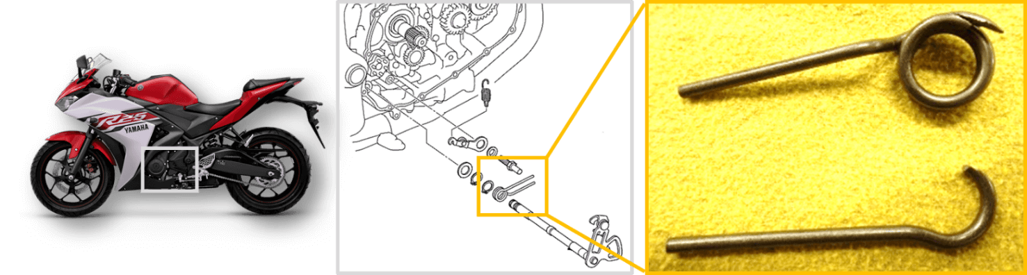 YZFR3 MT03 Torsion Spring